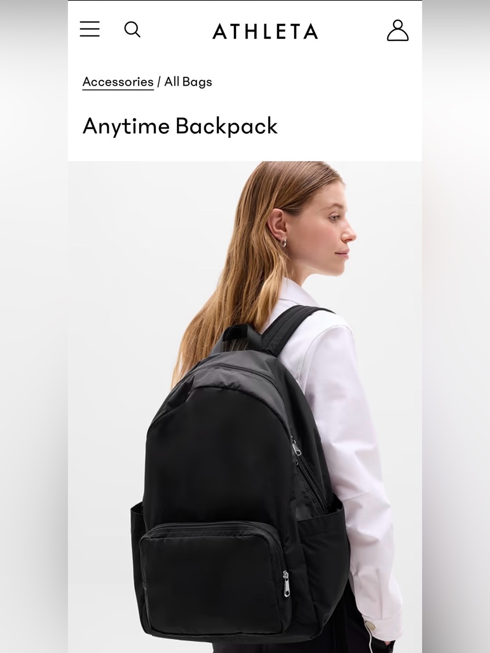 Women’s Black Anytime Backpack - Athleta
